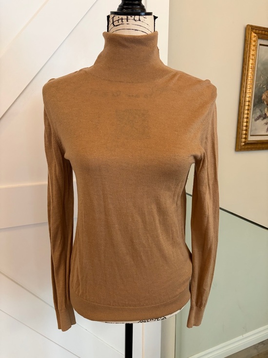 Massimo Dutti Light Brown Turtleneck Sweater - Picture 2 of 4